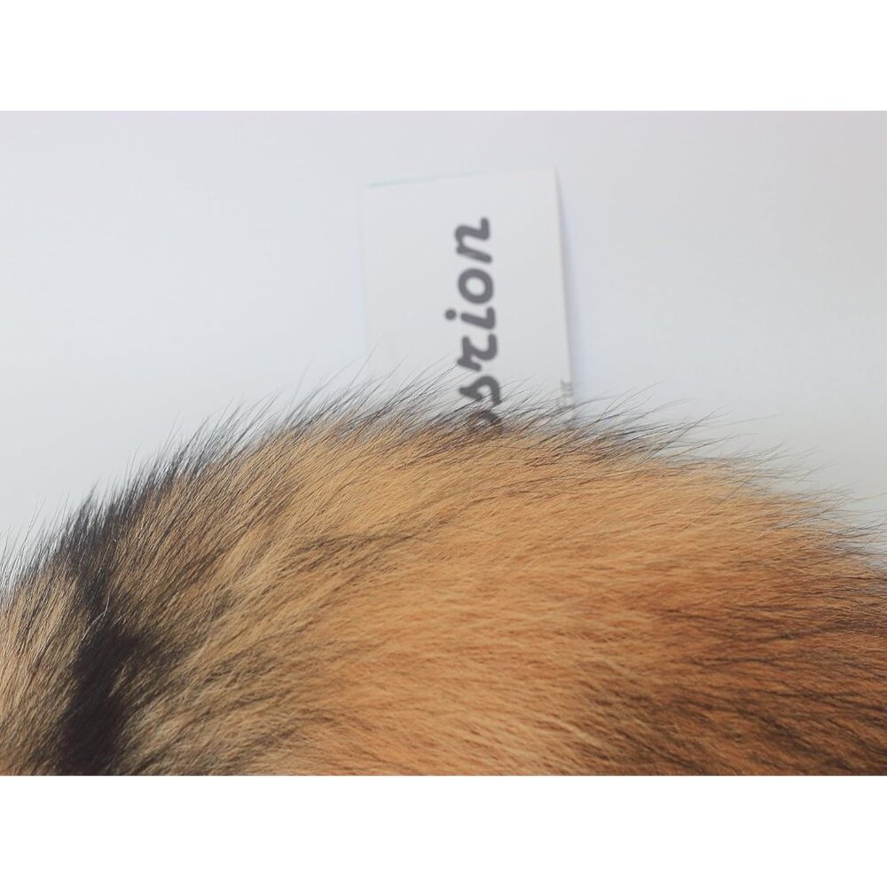 🆕Women Brown Fluffy Real Fox Tail Fur Keychain Pendant Cosplay Stylish Handbag - Picture 7 of 9